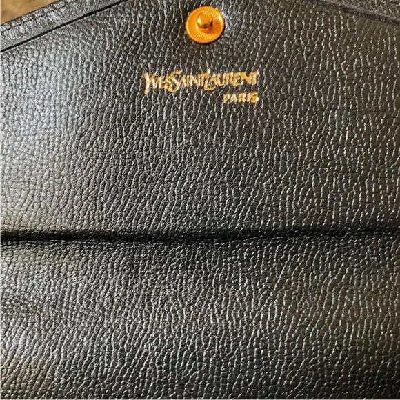 Yves Saint Laurent Black Leather Wallet - Picture 6 of 8